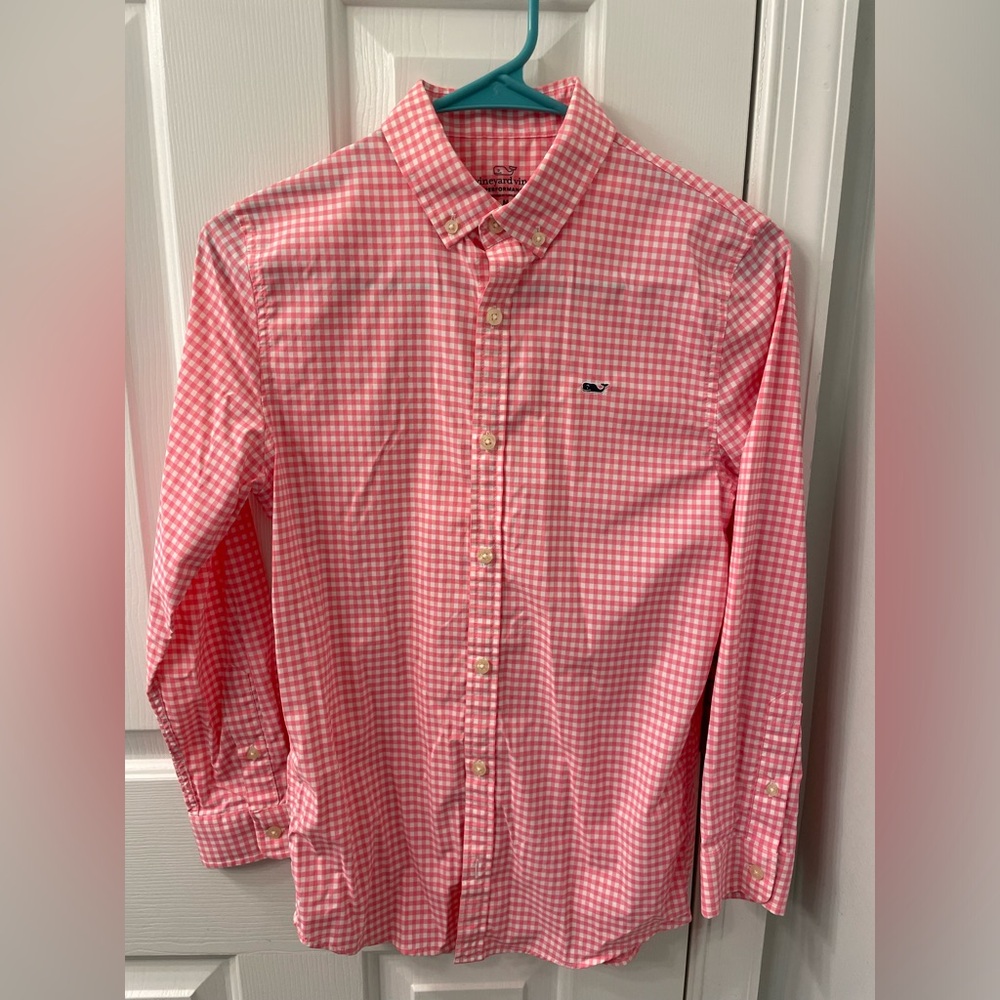 Vineyard Vines button up dress shirt size 12 to 14 performance